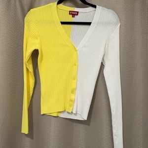 STAUD Women’s Shoko Cargo Colorblock Cardigan
